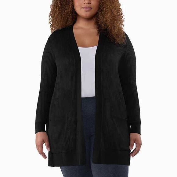New Matty M Women's Soft Ribbed Knit Midweight Open Front Cardigan - Picture 1 of 8